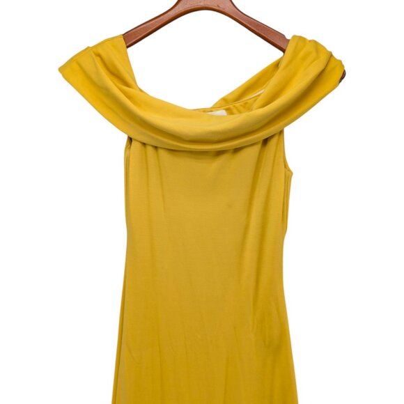 Lovers Friends Maxi Dress Marigold Gown One Shoulder Jersey Slit Bodycon Size XS - Picture 11 of 15